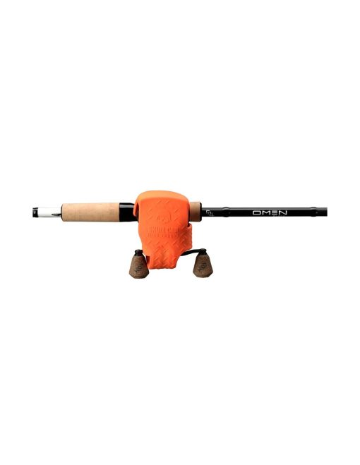 13 FISHING SKULL CAP TX ORANGE - protectie mulinete casting - imagine 2
