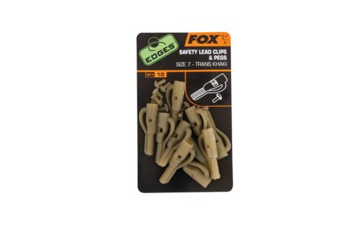 Fox Edges Safety Lead Clip+Pegs Size 7