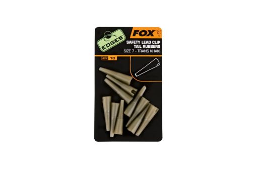 Fox Edges Leadclip Tail Rubber Kaki Size 7