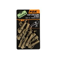 Fox Slik Lead Clips + Pegs Khaki