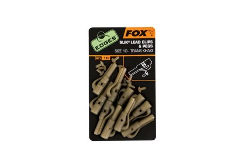 Fox Slik Lead Clips + Pegs Khaki