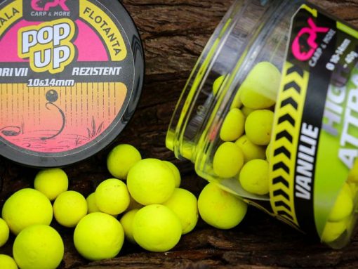 Cpk Boilies Popup High Attract – Vanilie 10/14mm - imagine 2