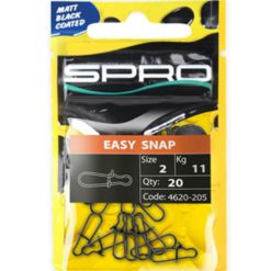 AGRAFA SPRO FAST LOCK MATT BLACK NR.4 - 18BUC 23KG