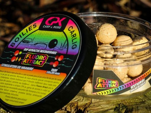 Boilies Carlig Cpk Fluoro Attract 160g Butter Vanilla 16/20mm