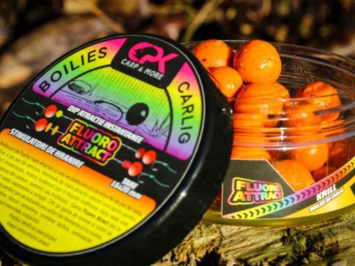 Boilies Carlig Cpk Fluoro Attract 160g Krill16/20mm