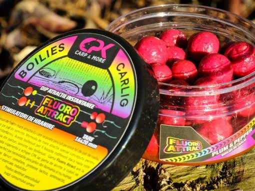 Boilies Carlig Cpk Fluoro Attract 160g Pruna Piper 16/20mm