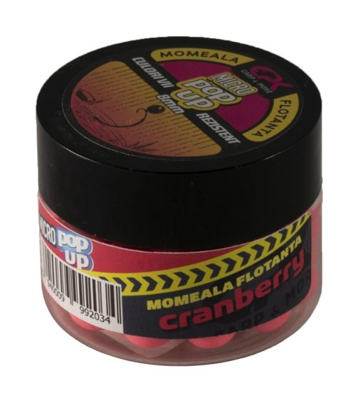 Boilies Popup Cpk Micro 8mm - Cranberry