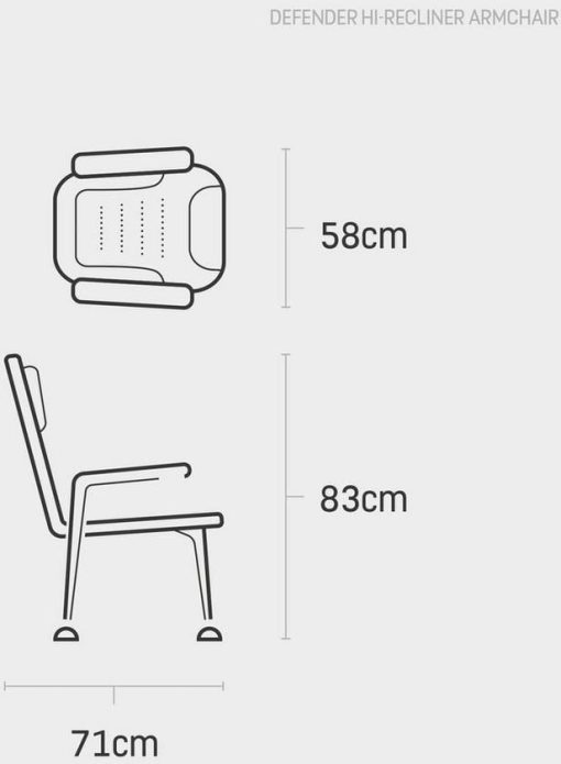 Jrc Defender Hi-Recliner Armchair - imagine 6