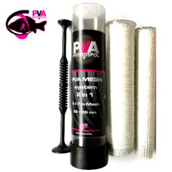 MESHSYSTEM 2 IN 1 PLASA SOLUBILA HYDROSPOL 25MM+35MM 7+7M +PLUNGER