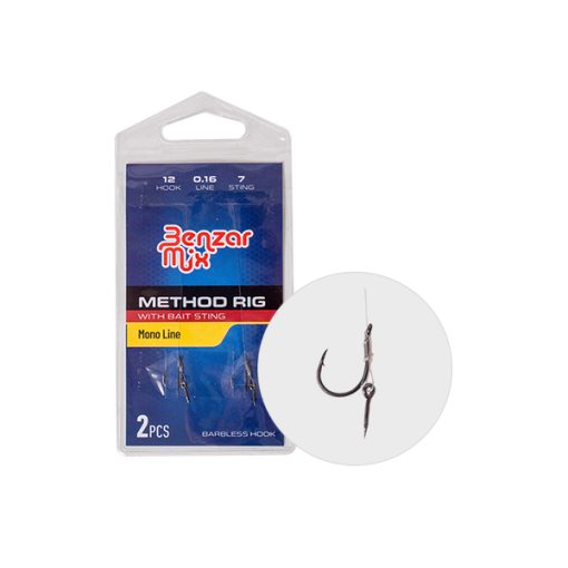 Carlige Legate Benzar Mix Method Feeder Monofilament Spin Nr.12