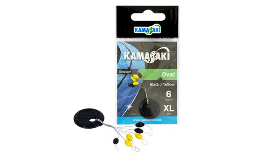 Opritor Oval Kamasaki Negru/Galben M