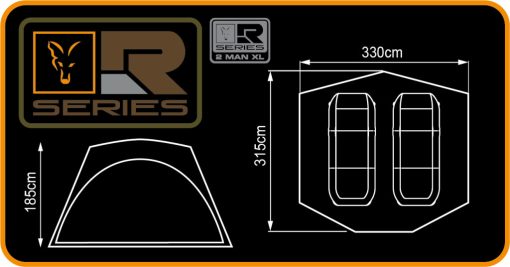 Fox R-series 2 Man Xl Khaki - imagine 2