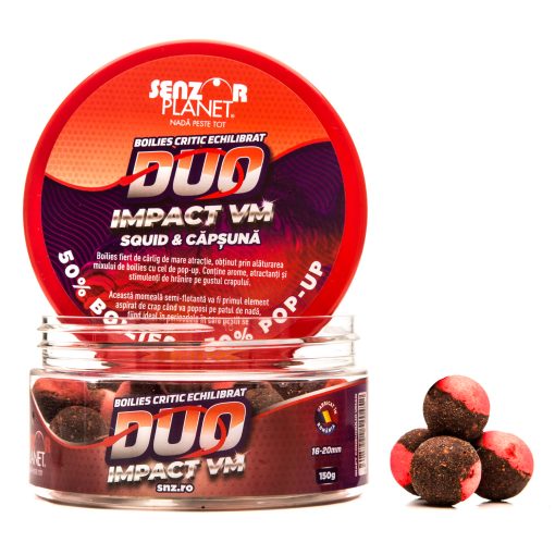 Boilies Carlig Senzor Duo 150g 16-20mm - Impact Vm