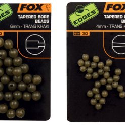 Fox Edges 6mm Tapered Bore Beads x 30 Trans Khaki
