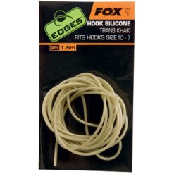 Fox Edges Hook Silicone Sz 10-7 Trans Khaki x 1.5m