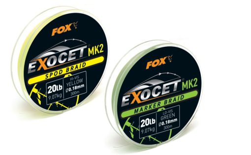 Fox Exocet Mk2 Marker Braid 0.18mm/20lb x 300m - Green