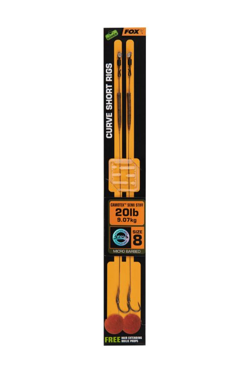 Fox Edges Curve Short 8 - 20lb Camotex Semi Stiff x 2