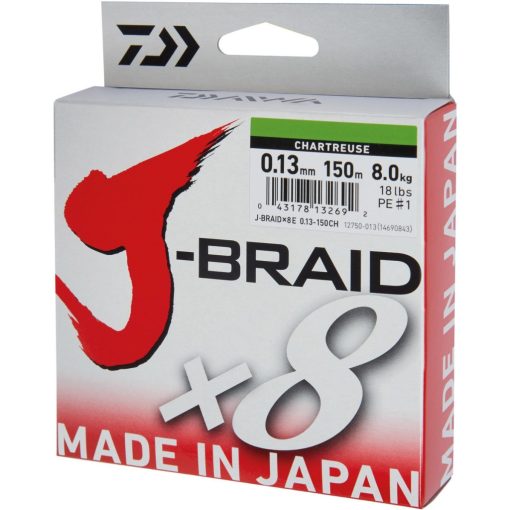 Daiwa Fir Jbraid X8 Chartreuse 0.22mm - imagine 2