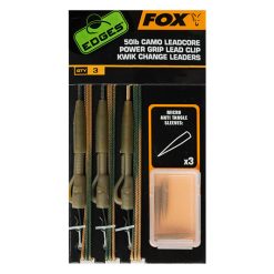 Fox Edges Ready Tied Camo Leadcore Lead Clip Leaders