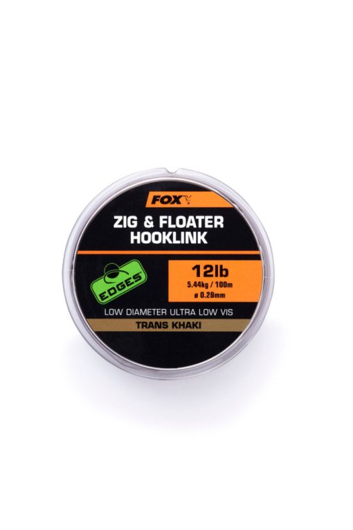 Fox Zig And Floater Hooklink Trans Khaki - 12lb (0.28mm)