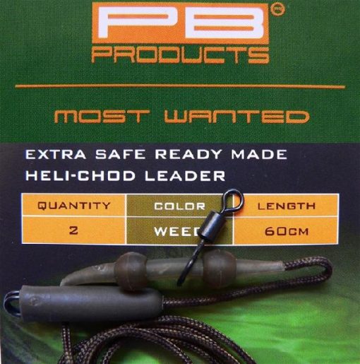 PB EXTRA SAFE READY MADE HELI-CHOD LEADER WEED 60 - imagine 2