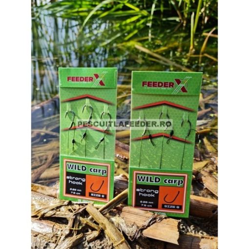 Carlige Legate FeederX Wild Carp Strong Hook Nr.6 - 3buc