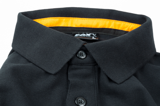 Fox Collection Black / Orange Polo T-Shirt - L - imagine 6