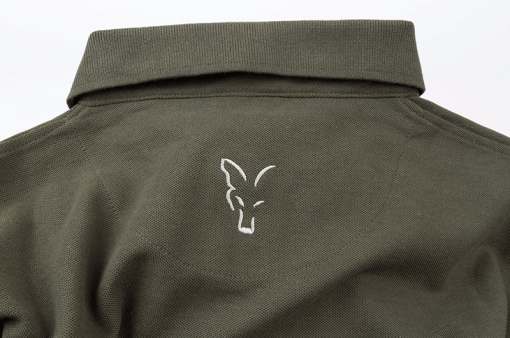 Fox Collection Green / Silver Polo Shirt - L - imagine 7