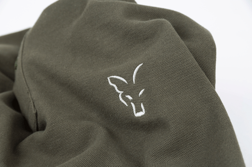 Fox Collection Green / Silver Polo Shirt - L - imagine 3