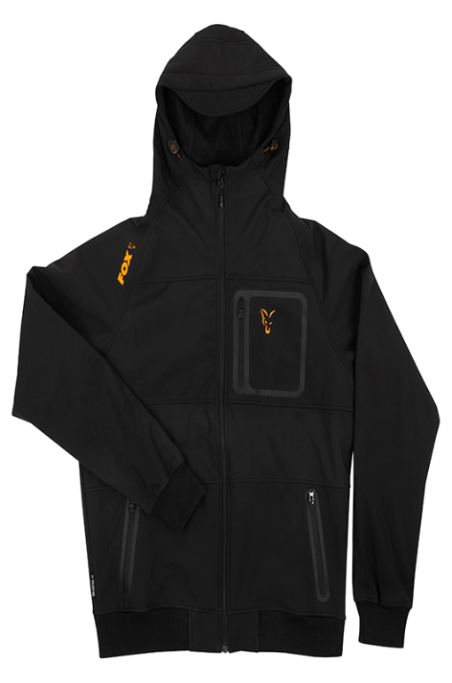 Fox Collection Black / Orange Shell Hoodie – xl - imagine 4
