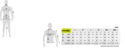 Matrix Minimal Black/Marl + Lime Hoody - XL - imagine 7