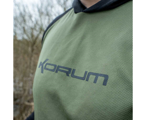 Korum Dri-Active Hooded Longsleeve T-Shirt XXL - imagine 4