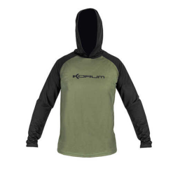 Korum Dri-Active Hooded Longsleeve T-Shirt XXL