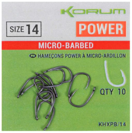 Korum Carlig Xpert Power Micro Barbed Sz 10