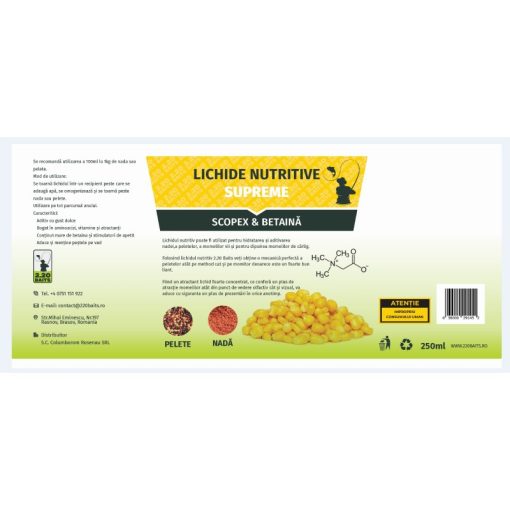 Lichid Nutritiv 2.20 Baits - Scopex Betaina  - imagine 2
