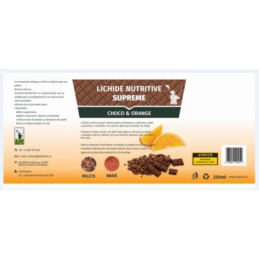 Lichid Nutritiv 2.20 Baits - Choco Orange - imagine 2