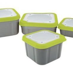 Matrix 2Pt Grey/Lime Bait Box Solid Top 1L