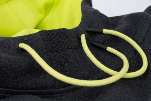 Matrix Minimal Black/Marl + Lime Hoody - XL - imagine 4