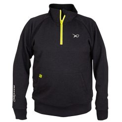 Matrix minimal black/marl + lime 1/4 zip - s
