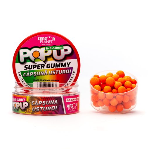 Boilies Popup Senzor 6,8,10mm – Capsuna Usturoi