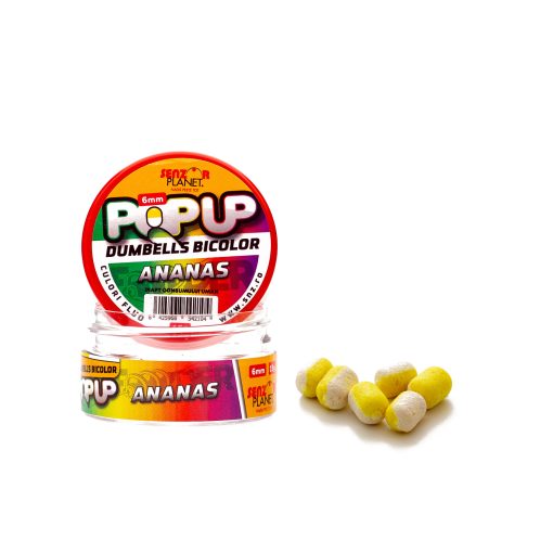 Dumbells Popup Senzor Bicolor 6mm - Ananas