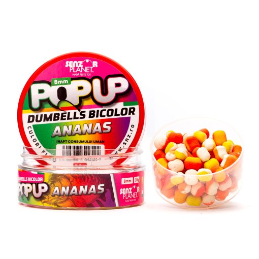 Dumbells Popup Senzor Bicolor 8mm - Ananas