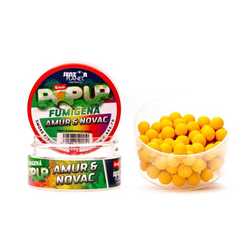 Boilies Popup Senzor Fumigena 6mm - Amur Novac