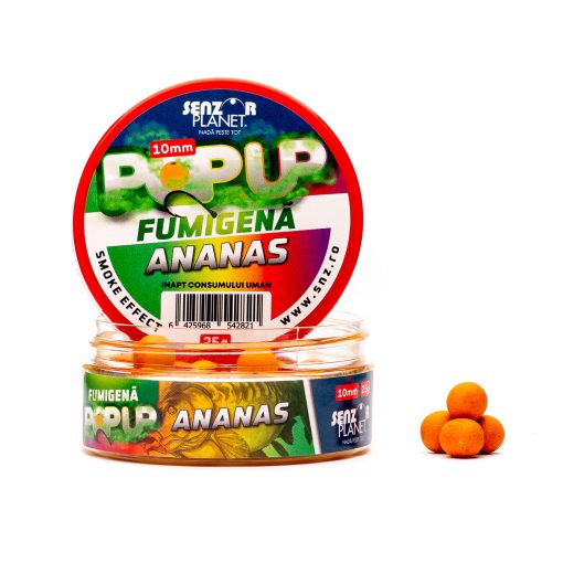 Boilies Popup Senzor Fumigena 10mm – Ananas
