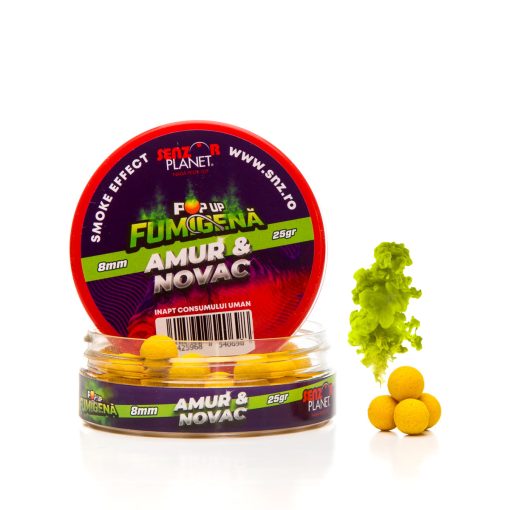 Boilies Popup Senzor Fumigena 8mm - Amur Novac