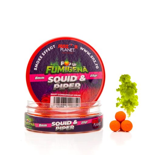 Boilies Popup Senzor Fumigena 8mm - Squid Piper