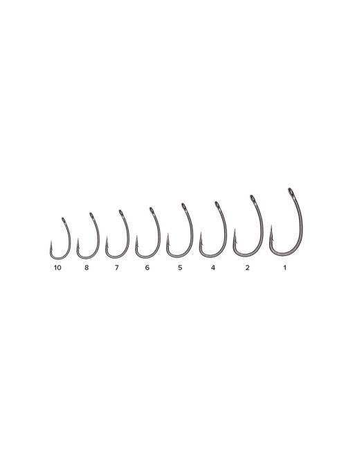 Carlig Carp Spirit Short Curve Shank Curve (SCS) - Size 4