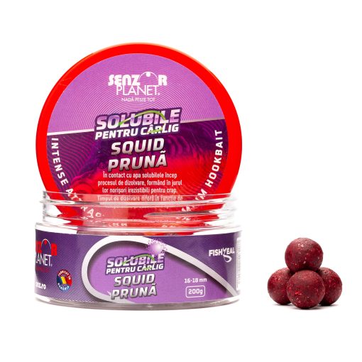 Solubile Carlig Senzor 200g 16-18mm - Squid Pruna