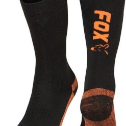 Fox Black / Orange Thermolite Long Sock 6 – 9 (eu 40-43)