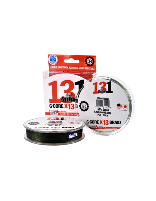 Sufix 131 Braid 150m 0.148mm 8.10kg 18lb Low-Vis Green